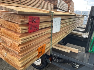 Ca. 86x Douglas Zweeds Rabat, 26x190mm, lengte 400cm